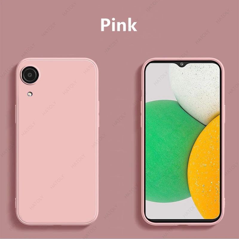 For Samsung Galaxy A03 Core Case Cover for Samsung Galaxy A03 Core A13 A33 A53 A73 5G Shell Original Liquid Silicon Phone Case samsung flip phone cute