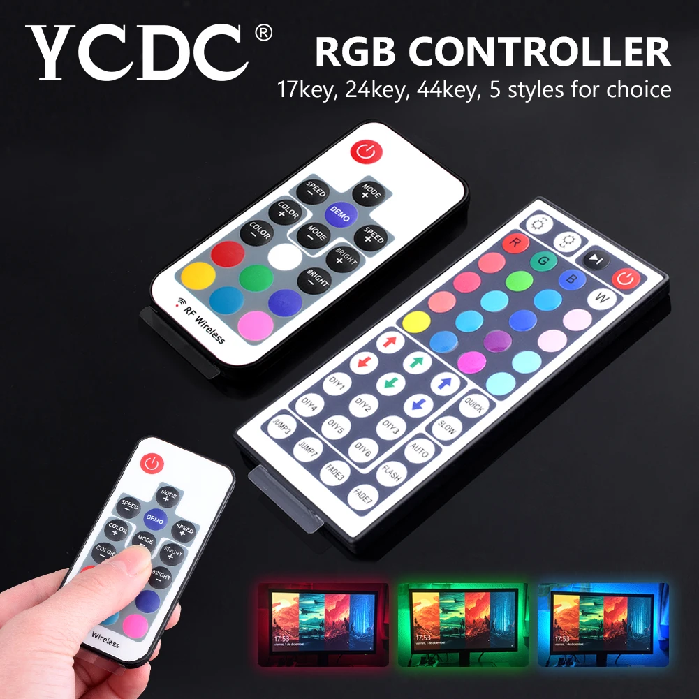 Светодиодный RGB контроллер 24 клавиши 44 Мини ИК пульт дистанционного управления