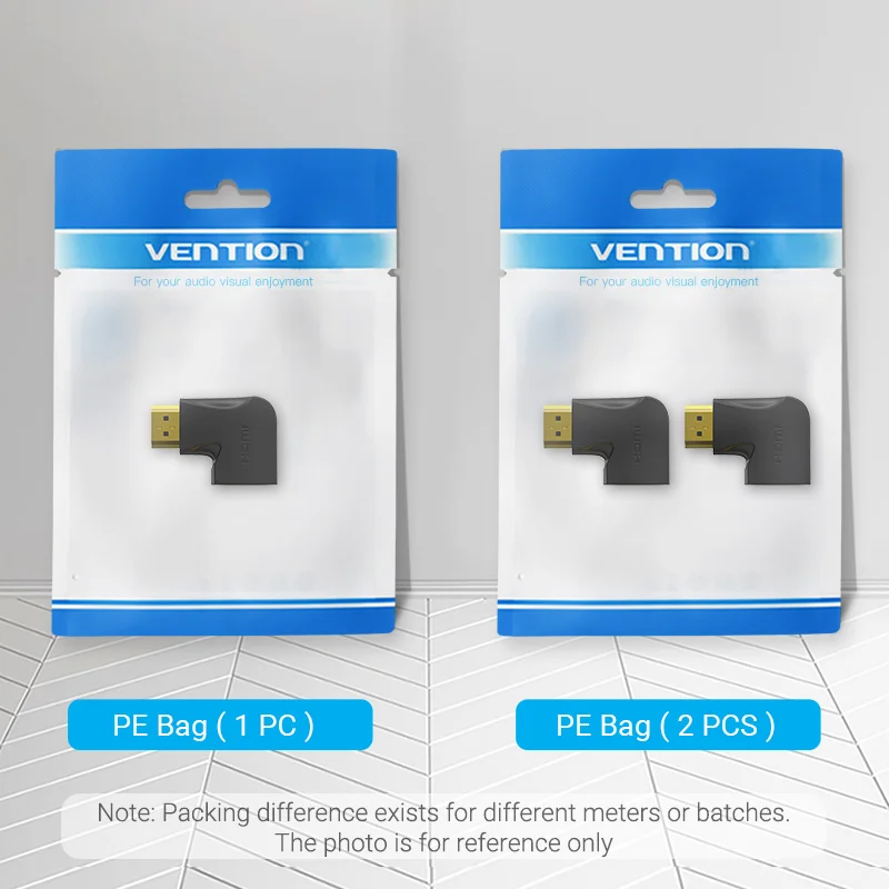 HDMI адаптер Vention 90 270 градусов разъем штекер гнездо 4K HD для телефона ТВ приставки