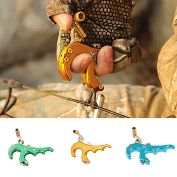 

High Quality 4 Fingers Thumb Release Archery Release Aid Compound Bow Thumb Trigger 10.5cm Archery Accessories