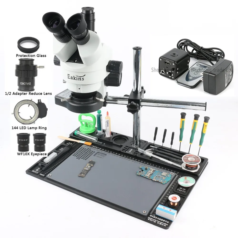 3 5 90X непрерывный зум стерео тринокулярный микроскоп Simul focal 14MP HD HDMI Camere