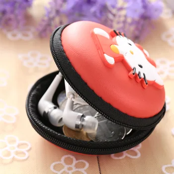 

Coin Container Case Earphone Protective Storage Box Travel Cable Bag Digital Gadget earrings Ultraman Hello Kitty gift box