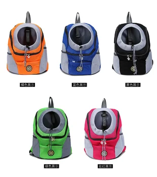 

Hot Outdoor Pet Dog Carrier Bag Pet Dog Front Bag Out Double Shoulder Portable Dog Bag Travel Backpack Mesh Backpack Head