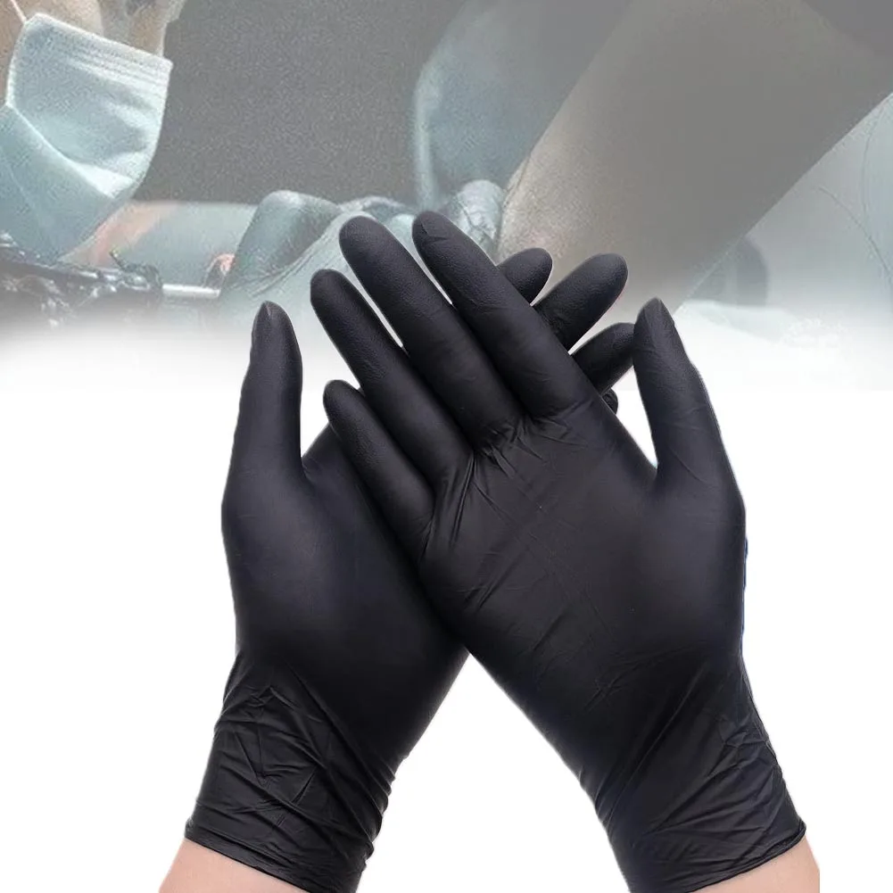 

100Pcs Waterproof Disposable Exam Multipurpose Household Anti Slip Tattoo Work Safety Washing Nitrile Gloves Mechanic Latex Free