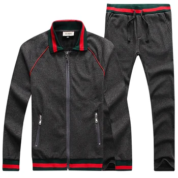 

new winter wear 2020 sportswear fashion on the side sleeve jacket long pants Men's suit