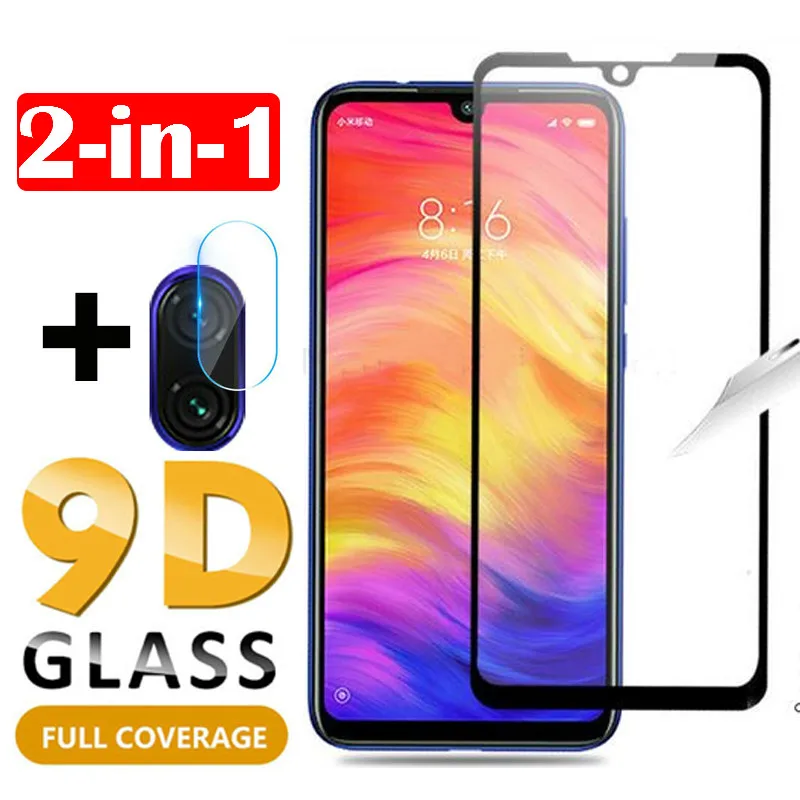 

2 in 1 9D Tempered Glass Camera Lens Screen Protector For Xiaomi Mi 9T Mi 9 8 A2 A3 lite Redmi 7A K20 Note 5 6 7 Pro Cover Film
