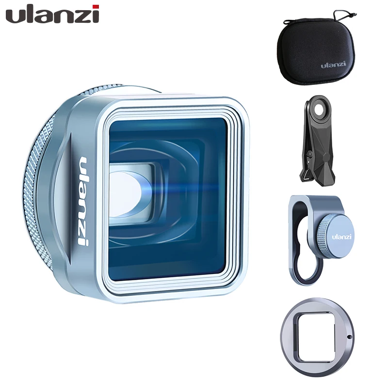 Lens Ulanzi анаморфный объектив 1.33XT широкоформатный фильм видеомейкер с 52 мм фильтр адаптер для iOS iPhone Android смартфонов - Цвет: Lens