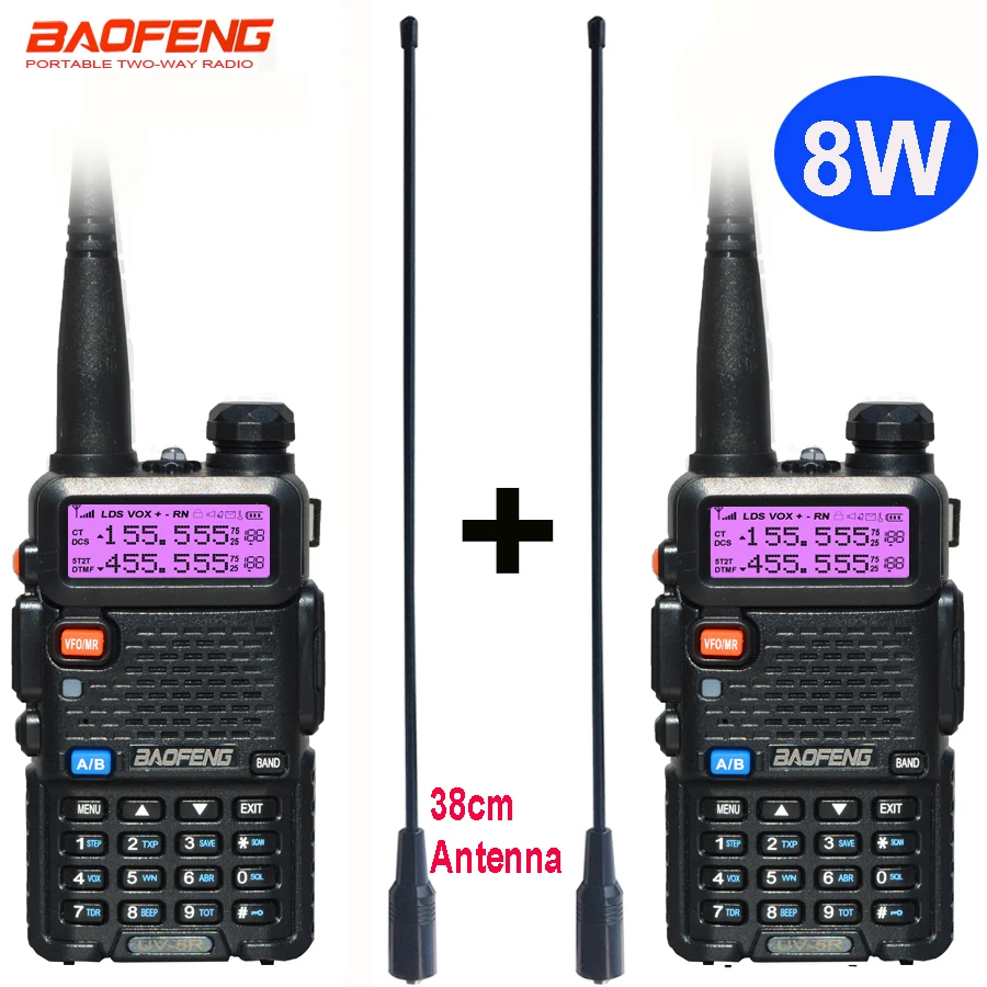 2 Pcs 8w Baofeng Uv 5r Radio Set Walkie Talkie Uv 5r Uv5r Two Way Radio Station Transmitter Usb Female Soft Antenna 771 Uv 5r Baofeng Uv 5rportable Radio Walkie Talkie Aliexpress