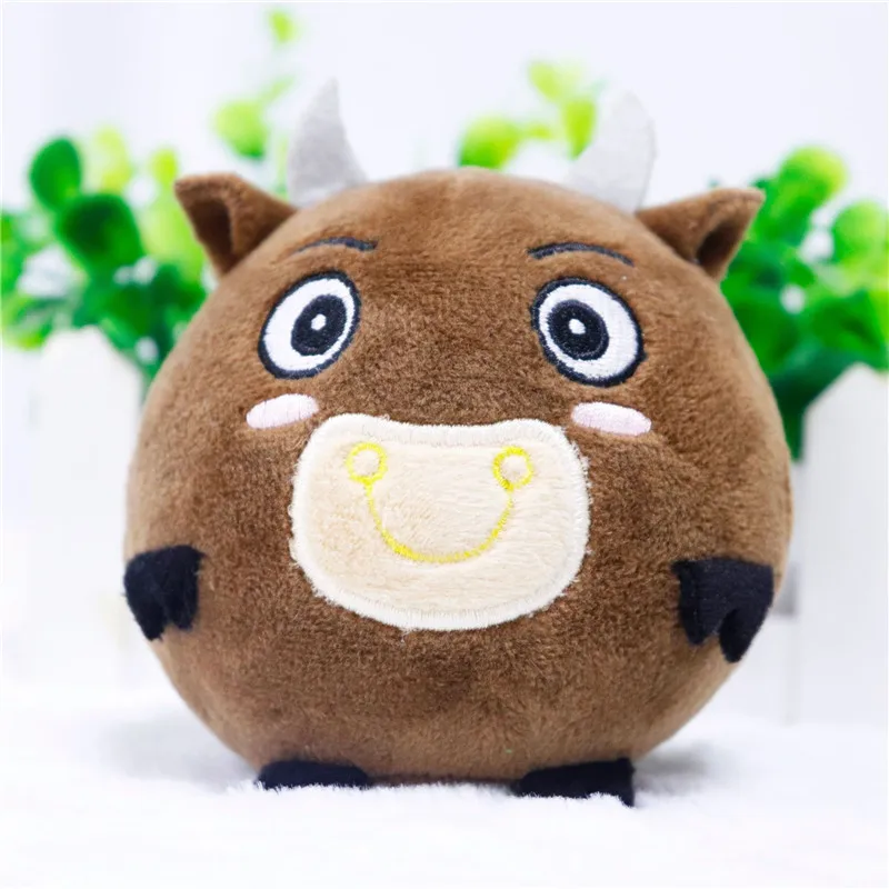 9cm Plush Squishy Animal Slow Rise Filled Animal Toy Squeezable Toy Soft Cute Relieve Stress - Цвет: Бургундия