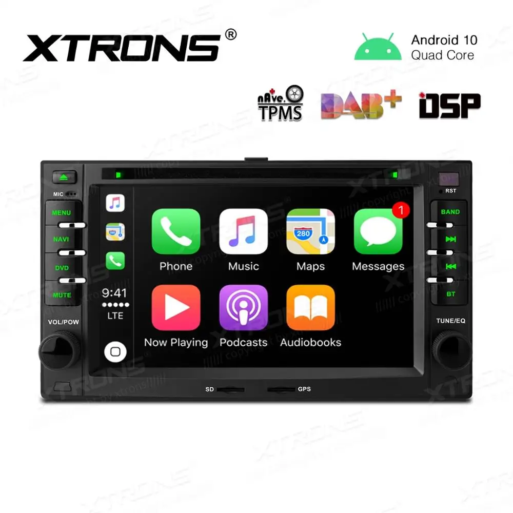 Автомобильный DVD плеер с GPS радио 6 2 &quotAndroid 10 0 Q OS для Kia Cerato (LD) 2004 2008 и Optima 2005 2010 Spectra