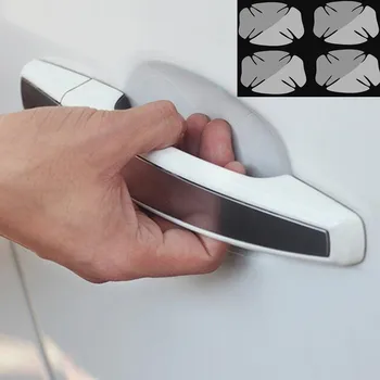 

2020 4Pcs Car door Handle Protection Film Car sticker for Renault Koleos Clio Scenic Megane Duster Sandero Captur Twingo