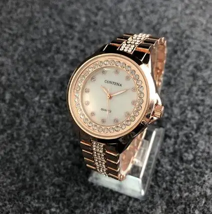 

CONTENA Digital Rhinestone Women's Watches 2019 Fashion Simple Design Quartz Ladies Watch Female Minimalist Sport Wristwatches