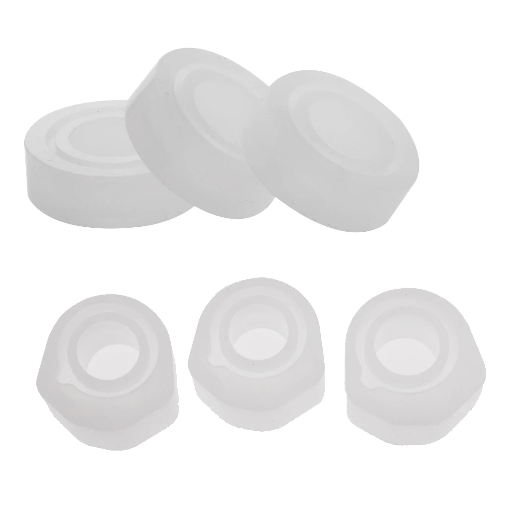6Pcs Silicone Ring Mold Jewellery Pendant Rings Resin Casting Circle Mould for DIY Craft Making