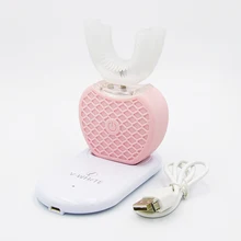 High End sonic полностью автоматический светодиодный полости рта Отбеливание USB Перезаряжаемые 360 градусов интеллигентая(ый) Ультра sonic кремния Зубная щётка 4 цвета