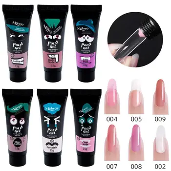 

Nail Acrylic nails Gel Pink White Clear Crystal UV LED Builder Gel Tips Enhancement Slip Solution Quick Nail Extension Gel TSLM2