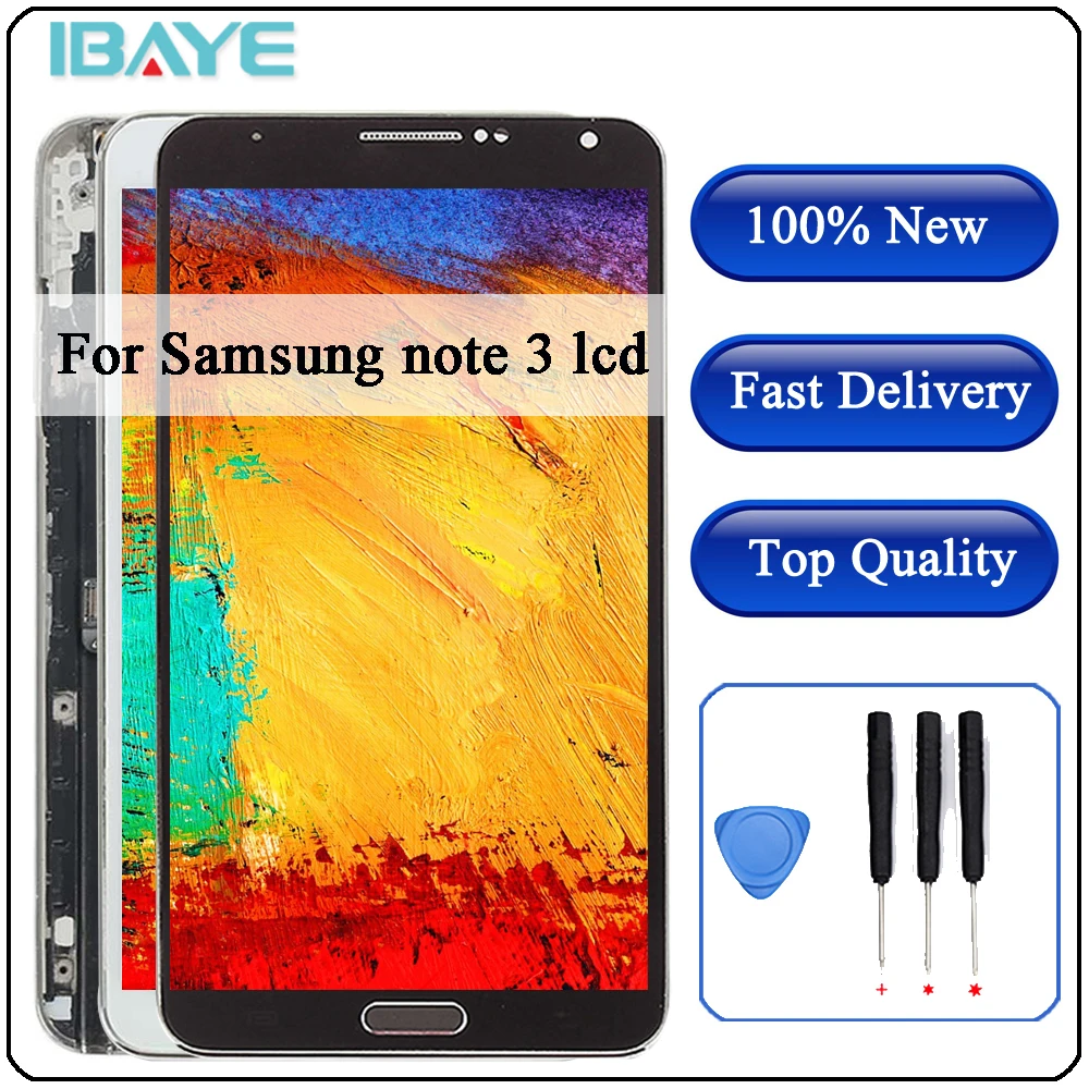 ЖК-дисплей для samsung Galaxy Note 3 Note3 N9005 ЖК-экран сенсорный дигитайзер в сборе с рамкой