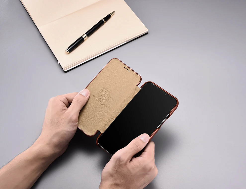 Чехол ICARER из натуральной кожи для Apple iphone 11 Pro Max, роскошный флип-чехол для iphone 11/Pro/Max, чехлы для телефонов