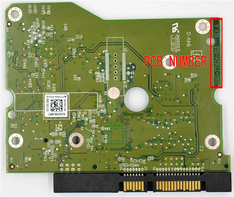 HDD PCB   2060-771624-003 REV A , 2060 771624 003,   ϵ ̺    