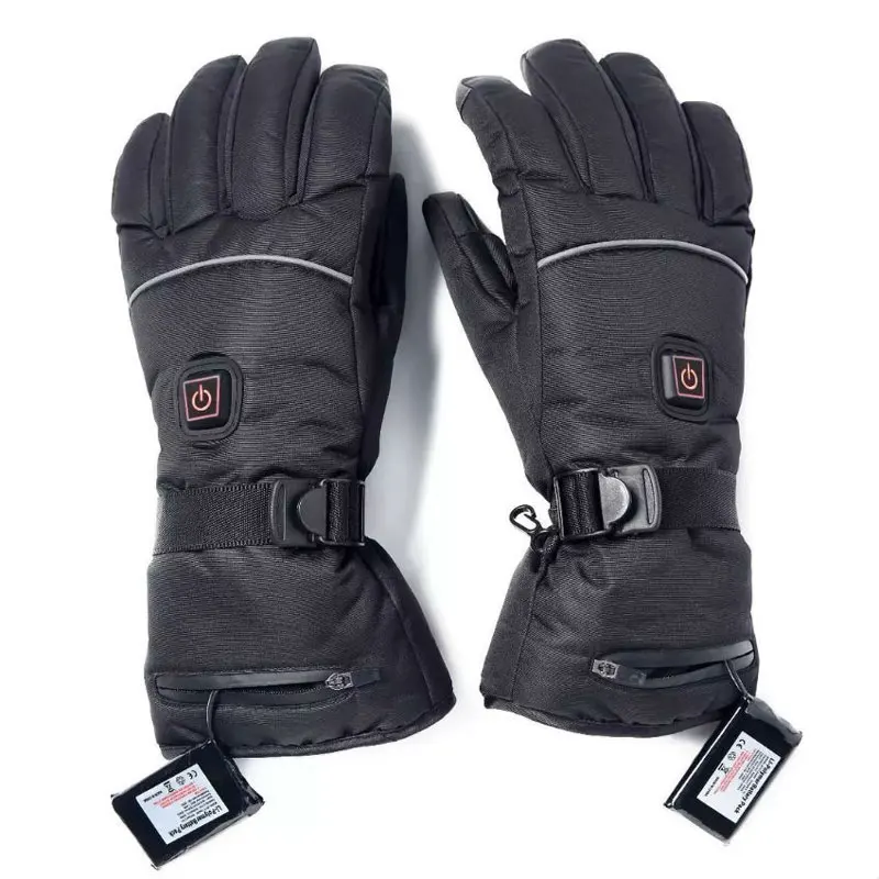 

Water-repellent polyester fabric + PU Outdoor Warmer Hands + 2 Rechargeable Battery Motorcycle Electric Heated Gloves