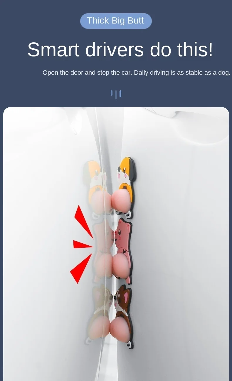 Car anti-collision strip side door anti-scratch car sticker rear-view mirror decoration rubber strip door protector stripSticker