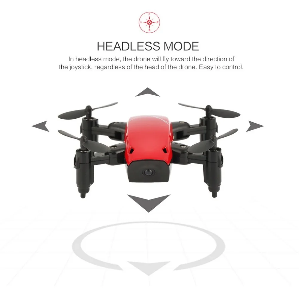 S9 2,4 г мини складной Дрон RC Дрон 360 градусов флип один ключ возврат Безголовый режим H/L Скорость переключатель Квадрокоптер с дистанционным управлением со светом