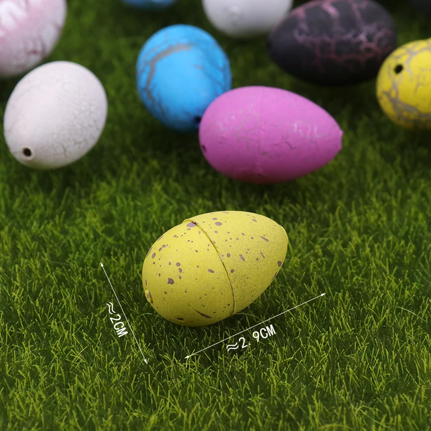 10PCS/Lot Color Magic Water Growing Egg Hatching Colorful Dinosaur Eggs Add Cracks Grow Cute Children Toy