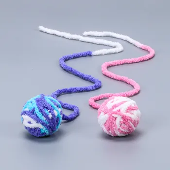 

1 PCS Yarns Pet Cat Rolling Ball Kittens Scratch Ball Toys Pet Cat Play Chewing Interactive Toys Multi Color Toy Accessories