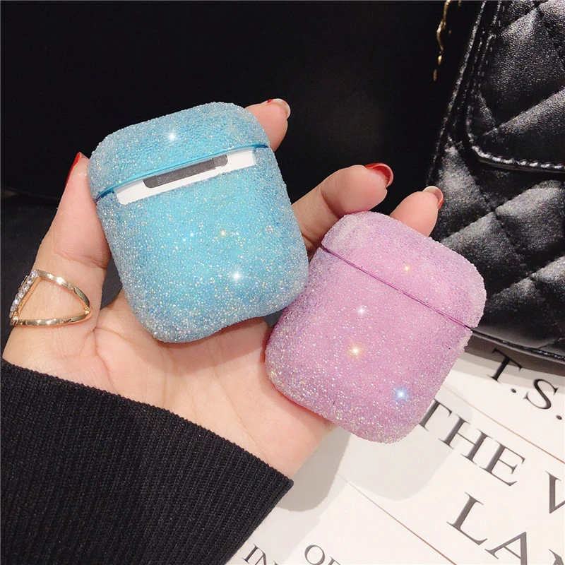 

Luxury Blingbling Diamonds Hard Case for Airpods Case Wireless Bluetooth Earphone Crystal Cover for Airpods Protection Case