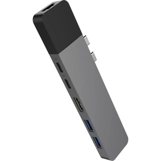 USB Хаб Hyper HyperDrive NET 6-in-2 Hub для USB-C MacBook Pro/Air. Порты: 2 х USB Type-C, 2 x USB 3.1, 4K HDMI, Gigabit Ethernet