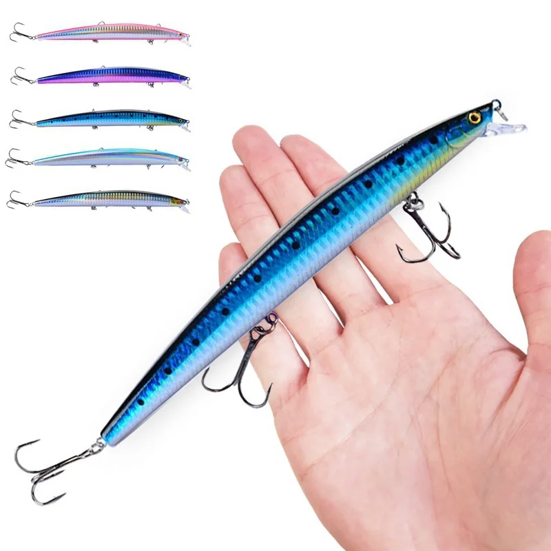 FLYSAND 낚시 미끼 18cm/24g 크랭크베이트 낚시 하드 미끼 Isca Artificiais Pesca Sea Wobbler 수영 미끼 레이저 미노우 미끼