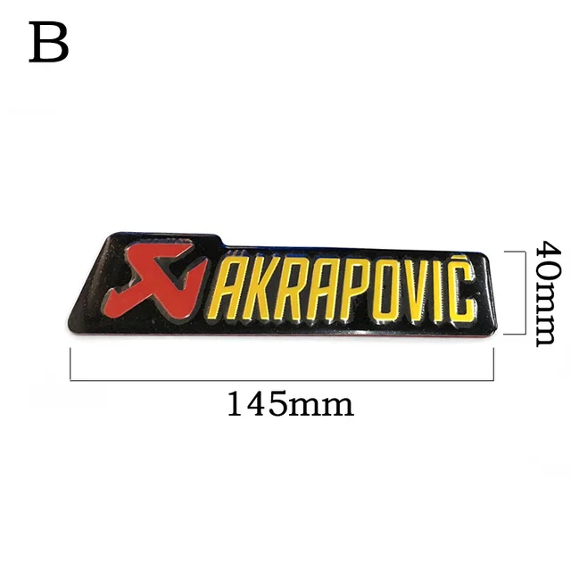 3D Aluminum Heat-resistant Motorcycle Exhaust Pipe Decal Sticker For Scorpio Two brothers Scorpio Arrow Leovince moto Sticker B