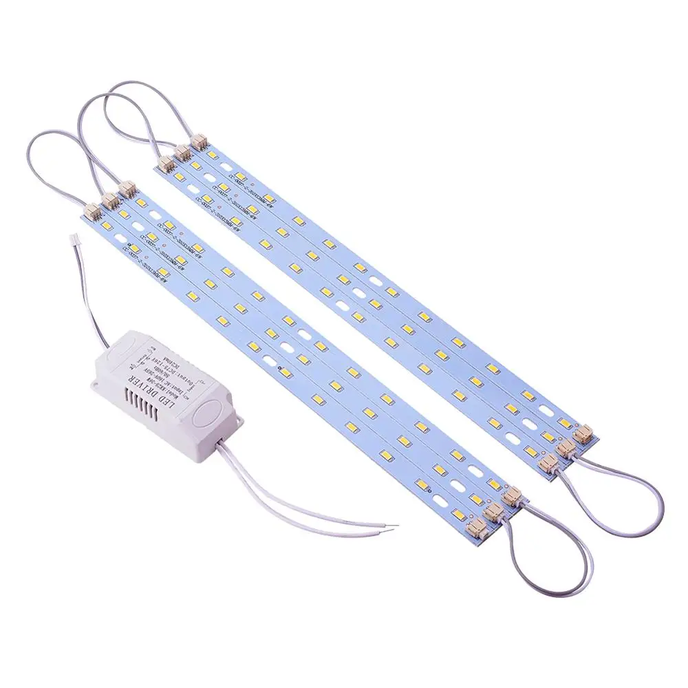 Othmro 1 шт. 5730 SMD СВЕТОДИОДНЫЙ алюминиевый потолочный светильник 36 Вт/24 Вт/32 Вт/30 Вт/12 Вт теплый белый 3000 К длина 31 см/40 см/52 см - Цвет: 36W 31cm