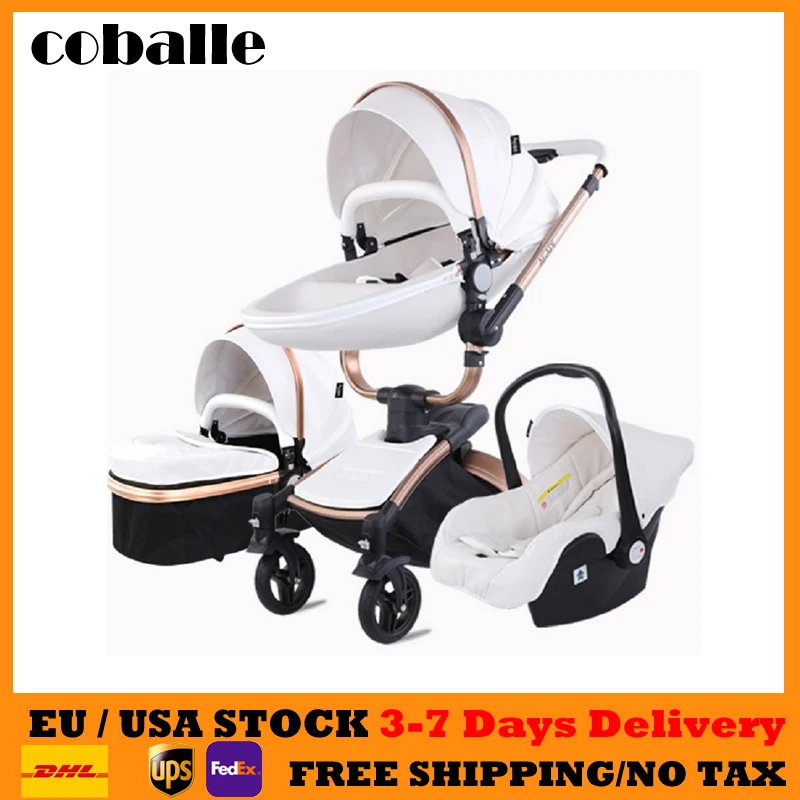 Cochecito doble de doble asiento para bebés de 0 a 3 años, carrito de bebé  doble con vista alta, de alta calidad - AliExpress
