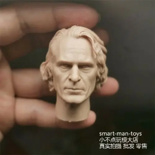 

1/6 Joker Joaquin Phoenix man White Head Sculpt Model F 12" Male Figure