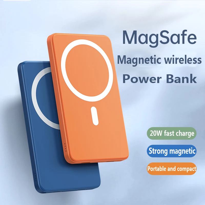 10000mAh Magsafe powerbank Magnetic Wireless Charger External Battery For iPhone12 Xiaomi Samsung Mobile Phone Magnet Power Bank