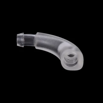 

1PC 15/17mm Hearing Aid Earmould PVC Material Ear Model Hook-I Transparent Earmold Hook Elbow Tubing Connector