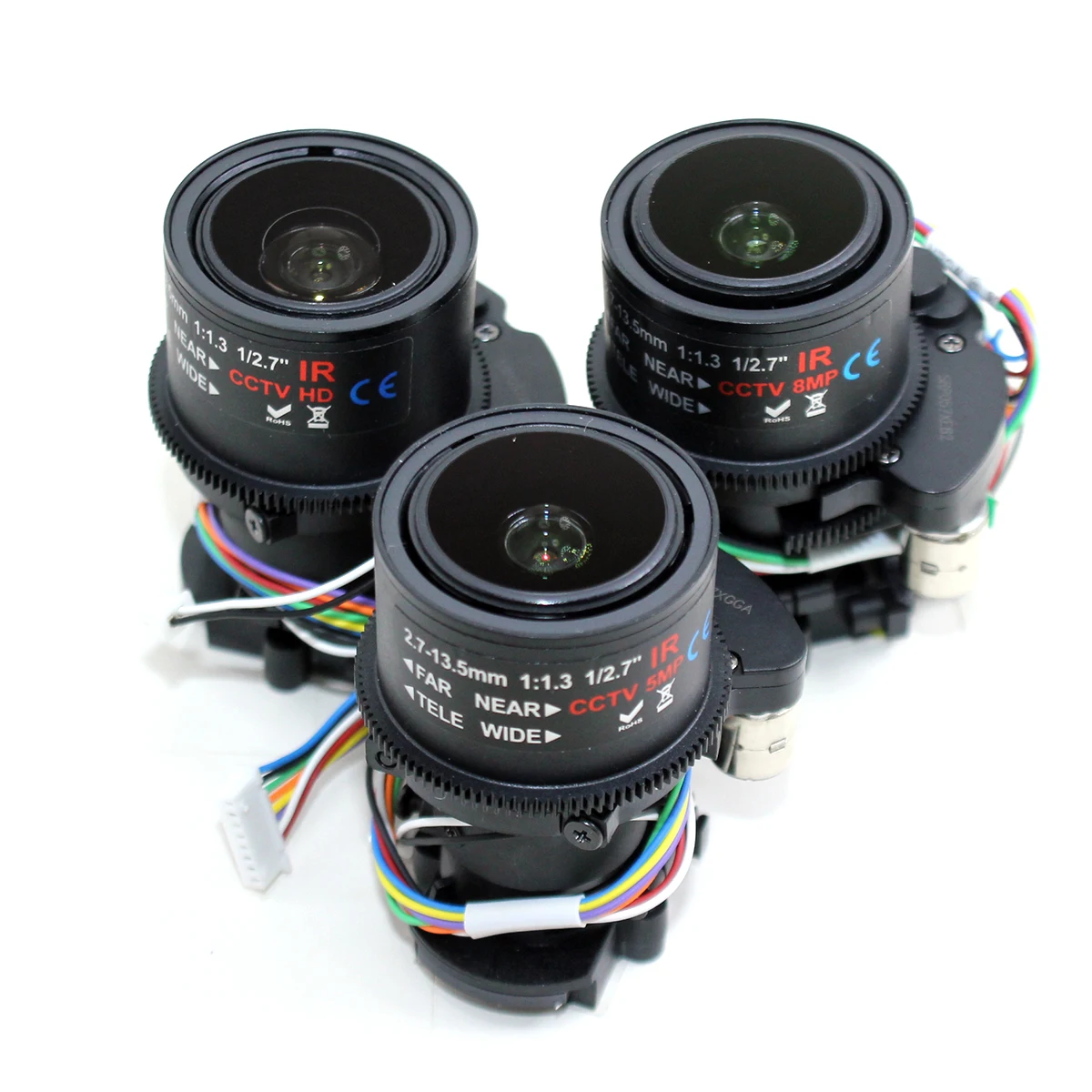2MP/5MP/8MP 2.7-13.5mm Electric Varifocal CCTV LENS F1.3,1/2.7" Auto focus zoom + HD M14/D14 MOUNT IR CUT For HD IP/AHD Camera camera lens
