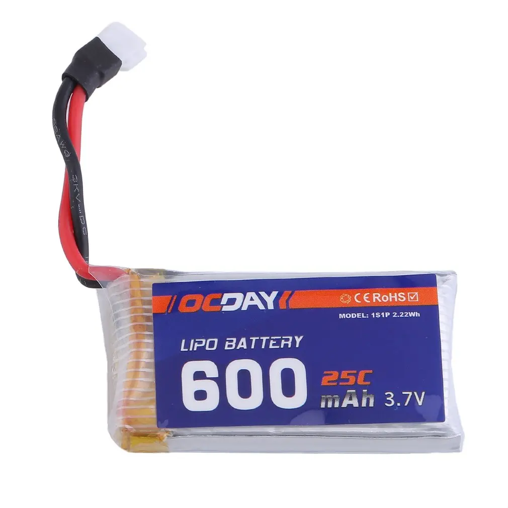 4 шт. OCDAY 3,7 V 600 мА/ч, 25C 1S1P 2.22WH Батарея+ 5-портовый Зарядное устройство для Syma X5C X5SW X5SC/для Cheerson CX-30