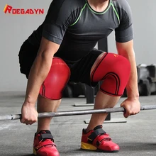 Фабрика рекламных 7 мм Мужские Дешевые Crossfit неопрен сжатия поддержка колена тренажерный зал для тяжелой атлетики, рукав до колена