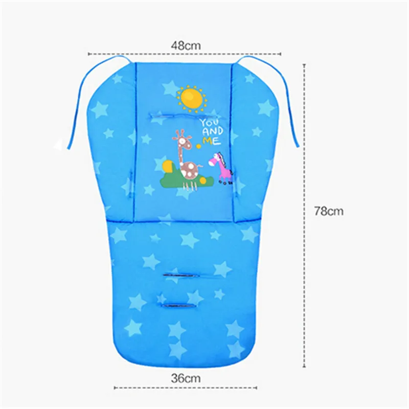 Baby Stroller Mat Red Blue Purple Outdoor Chair Cushions Soft Feeding Chair Seat Pad Blue Baby Seat Mat Cushion for Sofa