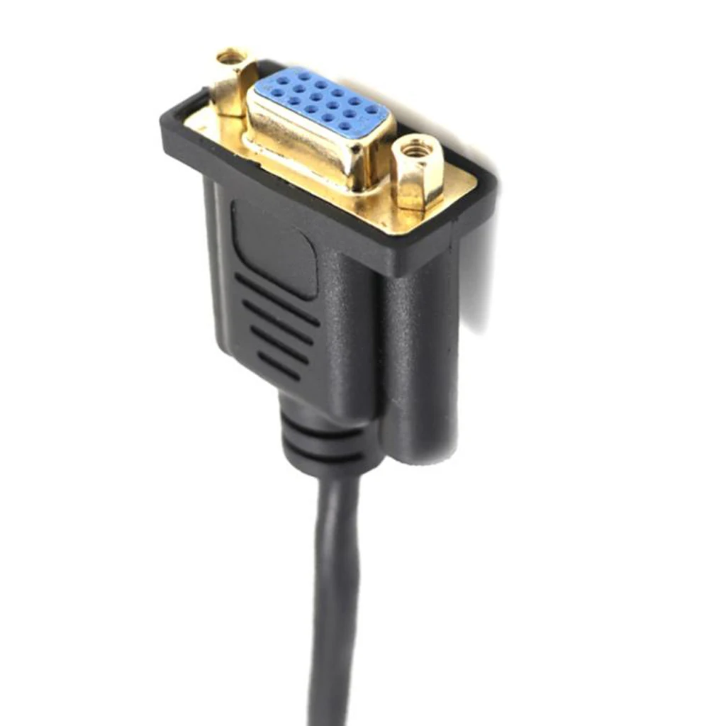 VGA Extender Converter Adapter Cable Cord, Cat5/Cat5E/RJ45 Female Network Cable Connector