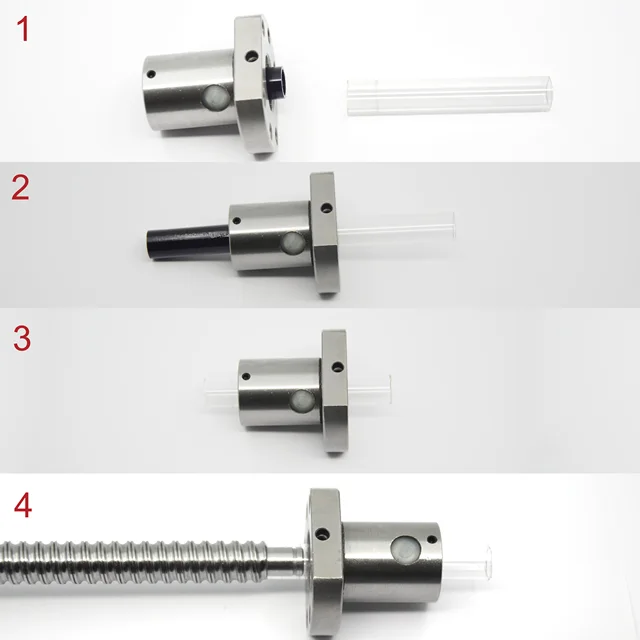 Vite A Sfera SFU1204 Con Dado - Diametro 12mm, Passo 4mm Per Macchine CNC - Foto 2