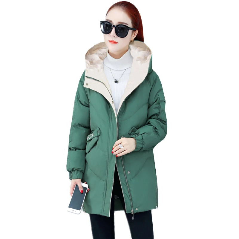 

2019 Autumn Winter New Down Jacket Women Parka Korean Fashion Cotton-padded jacket Plus size Slim Cotton coat Ladies coats 4XL