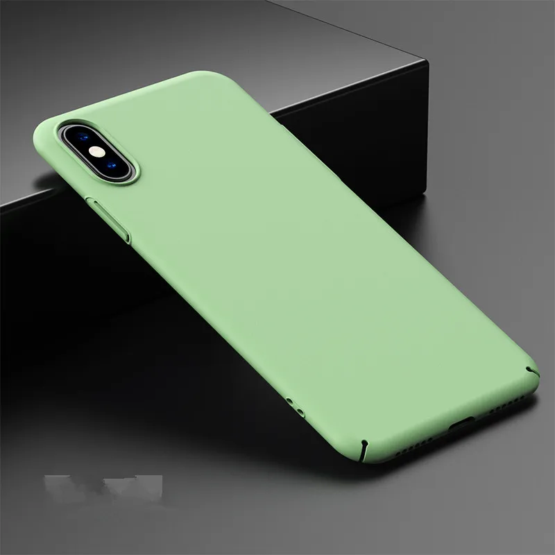 50 шт./лот матовый тонкий чехол для телефона iPhone 11 Pro Max X XS Max XR 6 6S 7 8 Plus Ультратонкий матовый жесткая задняя панель из поликарбоната