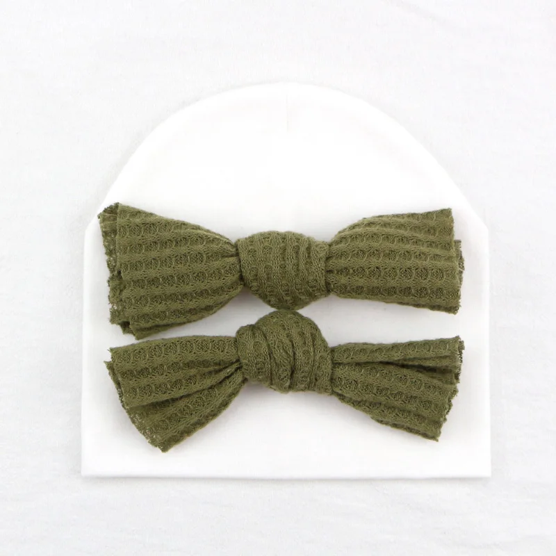 white A2 Sunlikeyou Новорожденный ребенок шляпа 6 месяцев-3 лет шапки для малышей для новорожденных шапки хлопок младенческой Бант широкий берет-Боб шляпка для девочки - Цвет: white A2