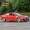 Bburago 1:24 Scale Audi RS 5 Coupe Red alloy racing car Alloy Luxury Vehicle Diecast Pull Back Cars Model Toy Collection Gift 1