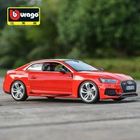 Bburago 1:24 Scale Audi RS 5 Coupe Red alloy racing car Alloy Luxury Vehicle Diecast Pull Back Cars Model Toy Collection Gift 1