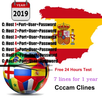 

1 Year 7 lines Cccam Cline Support European Portugal Spain Italy French Ccccam HD Server For Freesat v7 DVB-S2 HD TV Receiver