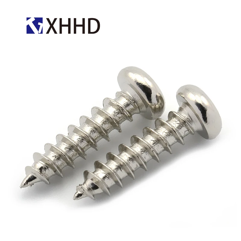 M2 M2.3 M2.6 M3 M4 стальной никелированный крестообразный утопленный саморез
