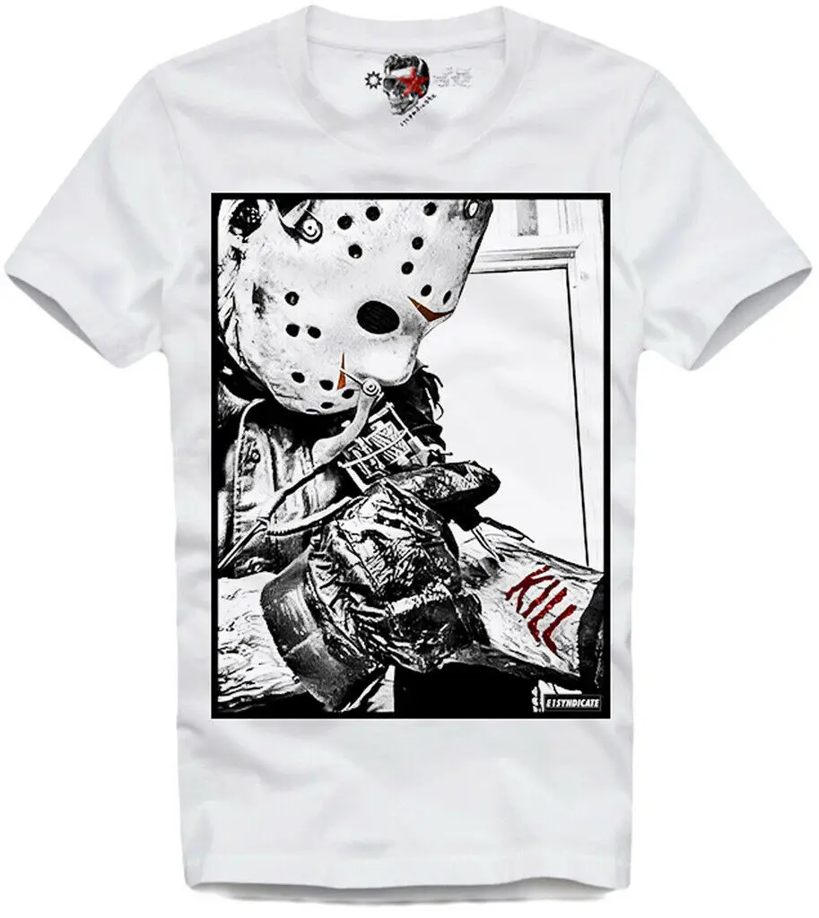 E 1 Syndicate Футболка Джейсон Вурхиз Friday Horror 13 4143-показ оригинальный Title 2019 крутые